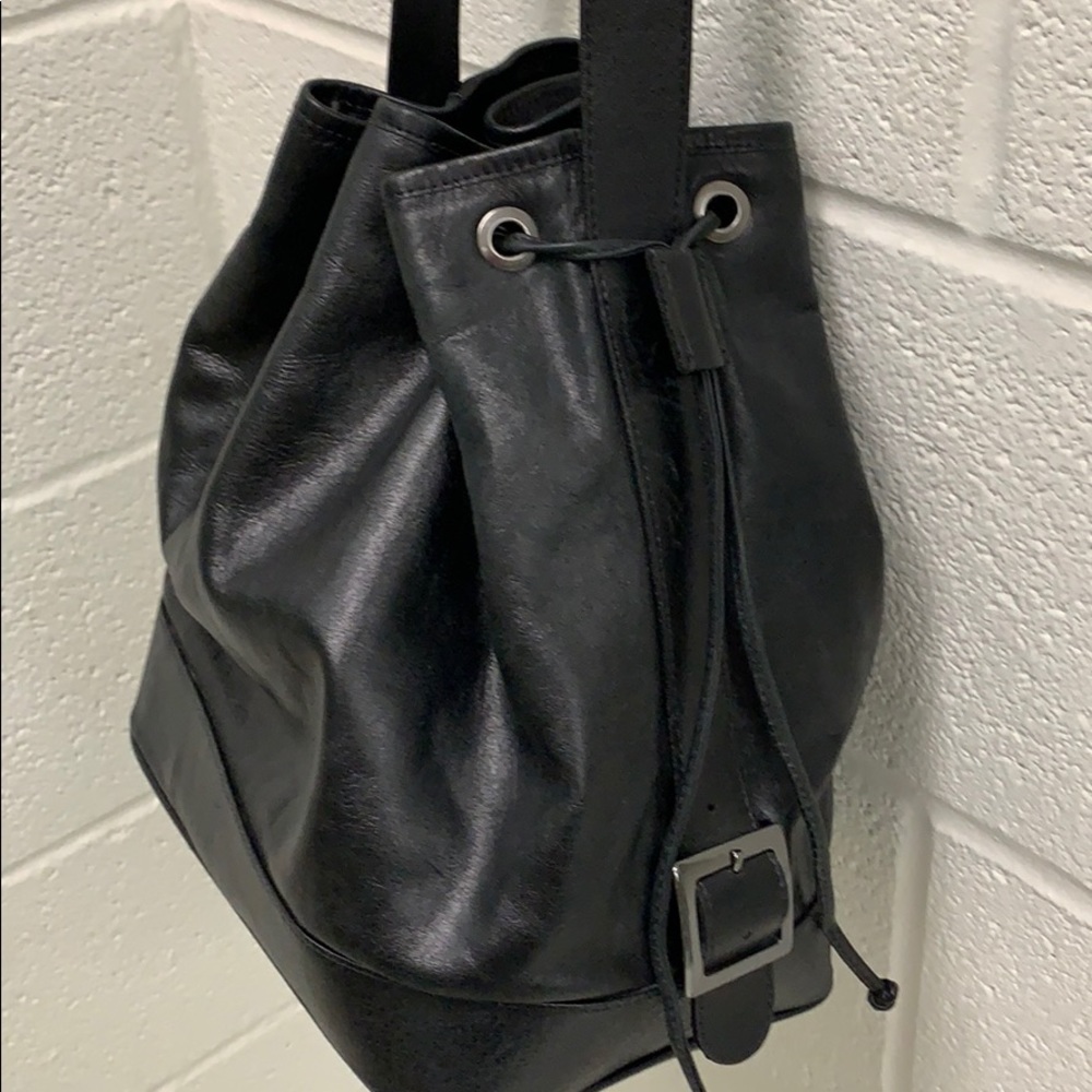 BLack DRawstring Bag . - Picture 8 of 8